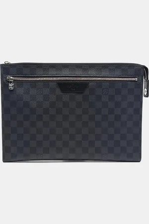 LOUIS VUITTON Canvas Graphite Pochette 24H Clutch
