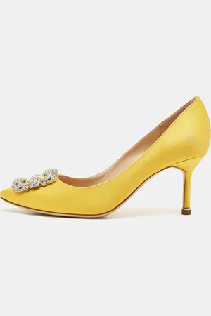 Manolo Blahnik Satin Hangisi Pumps Size 37