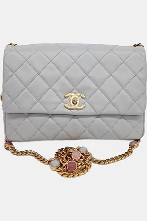 CHANEL Leather chain shoulder bag