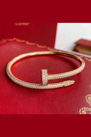 Cartier 18K Rose and Diamond Juste Un Clou Bracelet