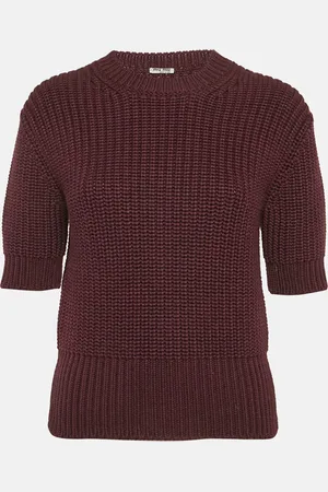 Miu Miu Rib Knit Crewneck Sweater S