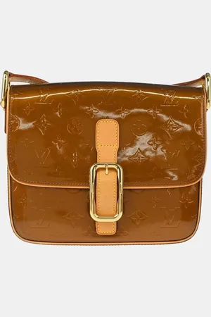 LOUIS VUITTON Bronze Vernis Christie GM Shoulder Bag