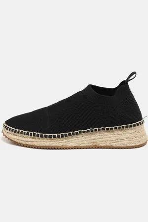 Alexander Wang Knit Fabric Dylan Espadrille Flats Size 37