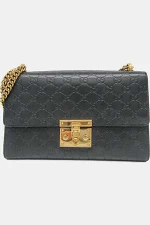 Gucci Leather Padlock ssima Chain Shoulder Bag