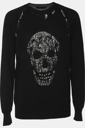 Alexander McQueen Distressed Skull Jumper L
