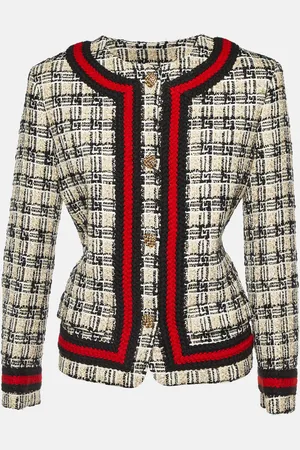 Gucci /Black G Check Tweed Jacket M
