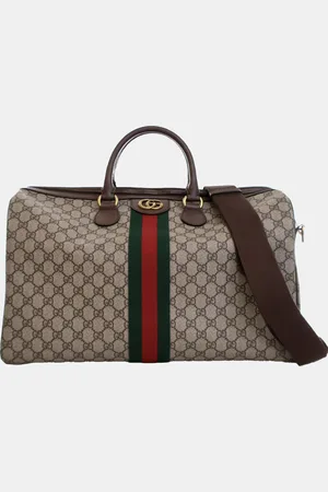Gucci Medium GG Supreme Ophidia Carry-on Duffle Bag