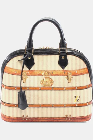 LOUIS VUITTON Brown Canvas Transformed Time Trunk Alma PM
