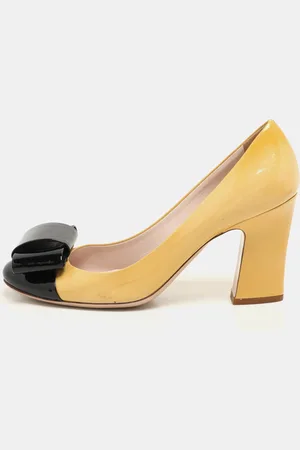 Miu Miu /Black Patent Leather Bow Pumps Size 38