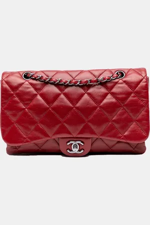 CHANEL Quilted Lambskin 3 Accordion Flap