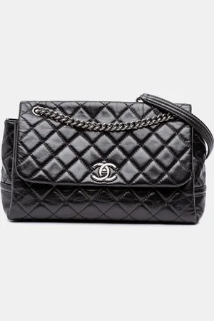CHANEL Quilted Glazed Calfskin Medium Lady Pearly Flap Bag