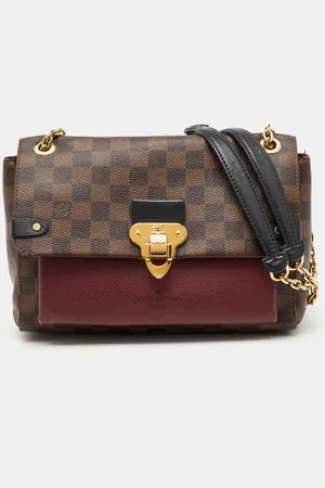 LOUIS VUITTON Bordeaux Damier Ebene Canvas Vavin PM Bag