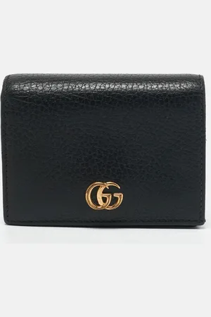 Gucci Leather GG Marmont Flap Card Case