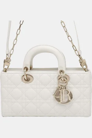 Dior Latte Lambskin Lady D-Joy 2Way Handbag
