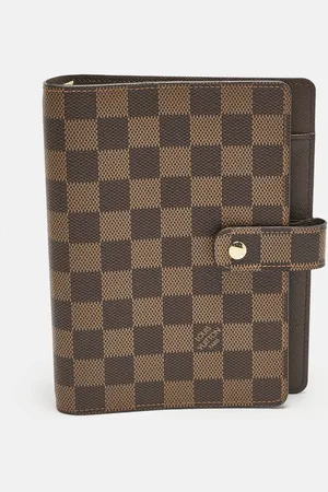 LOUIS VUITTON Damier Ebene Canvas Medium Ring Agenda Cover