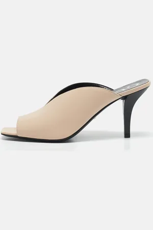 Gucci Leather Square G Mules Size 39