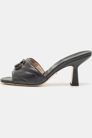 Gucci Matelasse Leather GG Marmont Slide Sandals Size 36