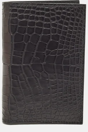 Hermès Hermès Noir Alligator Mississippiensis MC² Euclide Card Holder