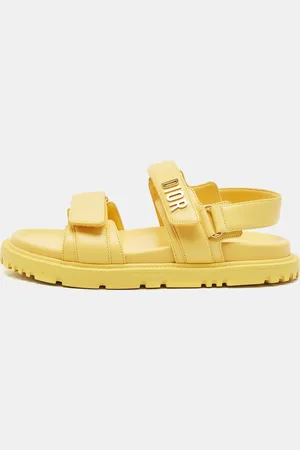 Dior Leather Act Flat Sandals Size 39