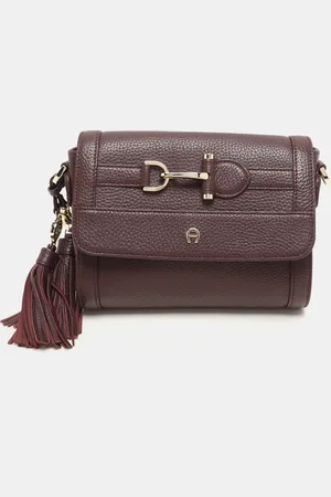 Aigner Leather Cavallina Crossbody Bag
