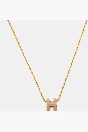 Hermès Hermès Mini Pop H Enamel Plated Necklace