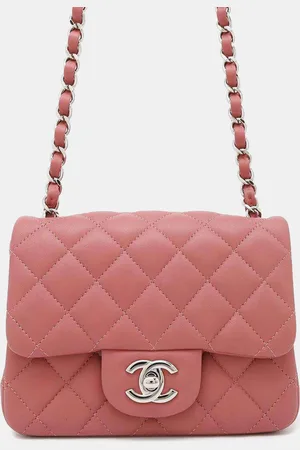 CHANEL Lambskin Matelasse Chain Mini Size Shoulder Bag