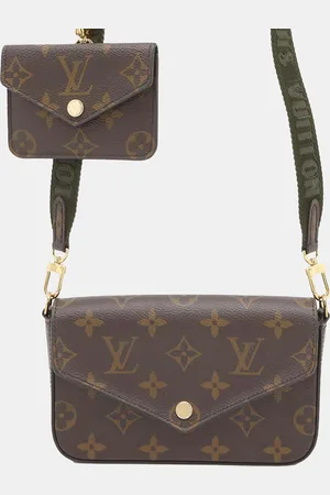LOUIS VUITTON Green Monogram Multiie Pochette