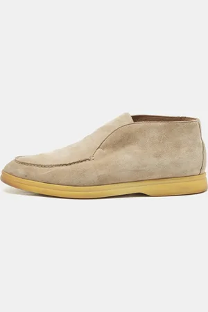 Loro Piana Suede Open Walk Ankle Boots Size 39