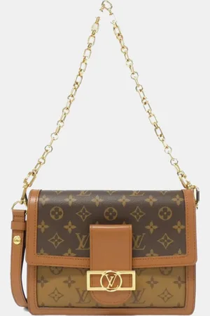 LOUIS VUITTON Monogram Reverse Dauphine MM Shoulder Bag