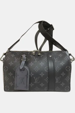 LOUIS VUITTON Noir Monogram Canvas City Keepall Bag