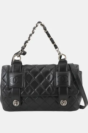 CHANEL Leather Matelasse Chain Shoulder Bag