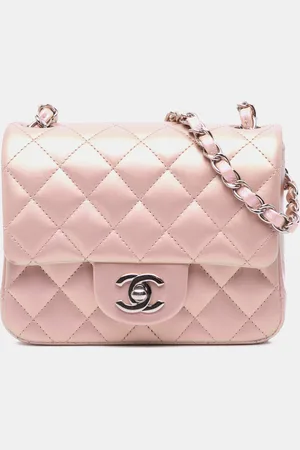 CHANEL Iridescent Calfskin Square Classic Mini Single Flap