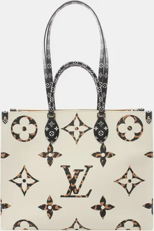 LOUIS VUITTON Brown Monogram Jungle OnTheGo GM Tote Bag