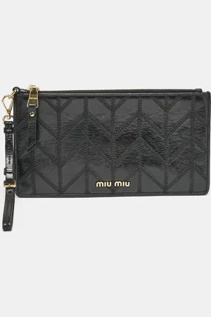 Miu Miu Patchwork Leather Utility Wallet