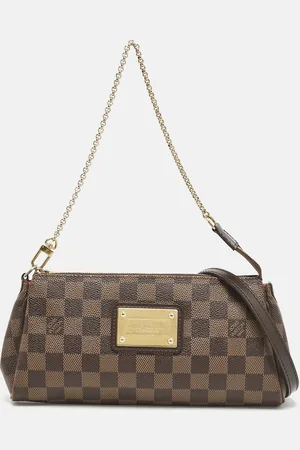 LOUIS VUITTON Damier Ebene Canvas Eva Pochette Bag