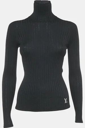 LOUIS VUITTON Rib Knit Turtleneck Pullover XS