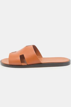 Hermès Hermès Leather Izmir Flat Slides Size 45