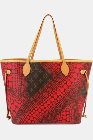 LOUIS VUITTON Polka Dot Monogram Canvas Wave Neverfull MM Tote Bag