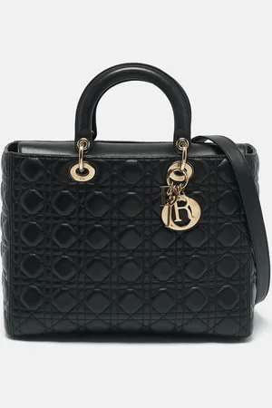 Dior Cannage Leather Large Lady Tote