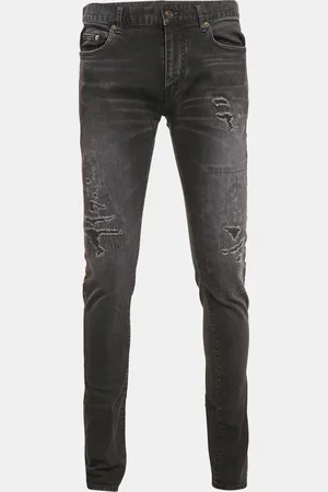 Saint Laurent Washed and Distressed Denim Jeans M Waist 32"