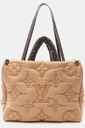 LOUIS VUITTON Brown Nylon OnTheGo GM Pillow Tote Bag