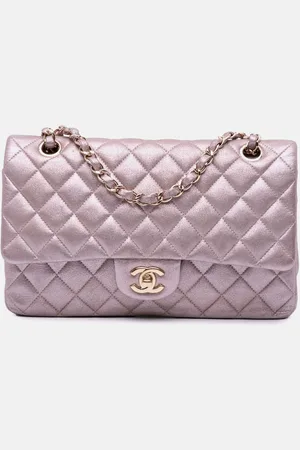 CHANEL Iridescent Calfskin Medium Classic Double Flap