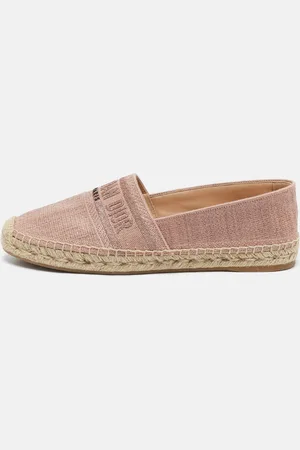 Dior Canvas Granville Espadrille Flats Size 41