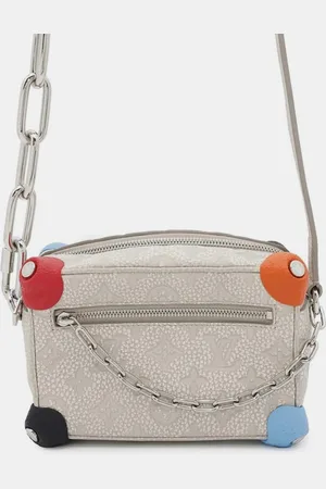 LOUIS VUITTON Gray, Multi-Color Monogram Taurillon Mini Soft Trunk Shoulder Bag