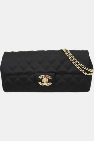 CHANEL Satin Chain Shoulder Bag