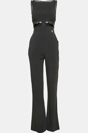 Elisabetta Franchi Crepe Sleeveless Jumpsuit M
