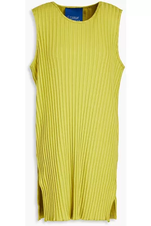 SIMON MILLER Women Tunics - Ribbed stretch-micro modal tunic - Yellow