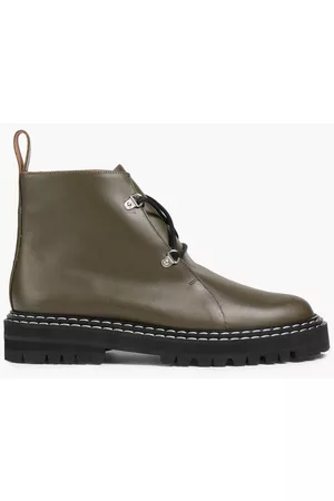 ATP Atelier Women Ankle Boots - Cozzana leather ankle boots - Green