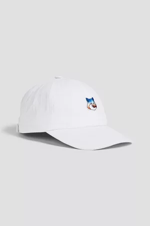 Maison Kitsuné Men Caps - Appliquéd cotton-blend twill baseball cap