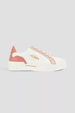 Love Moschino Women Sneakers - Embellished faux leather sneakers